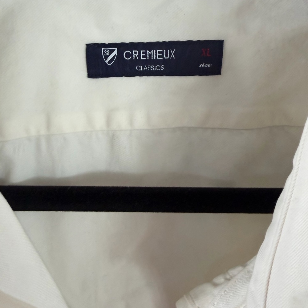 Men's Cream Button-Up Jacket/Shirt - Picture 2 of 4